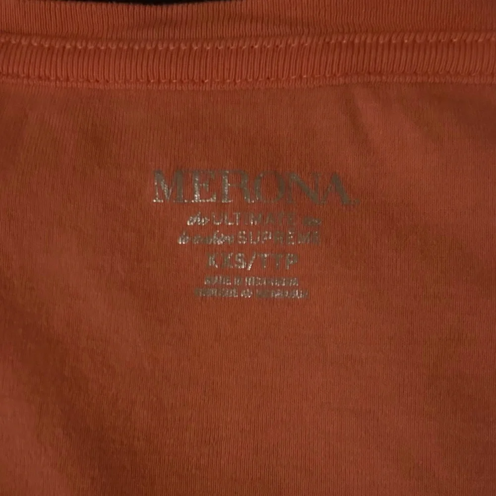 Merona Short Sleeve Top Orange T-Shirt - Picture 3 of 3